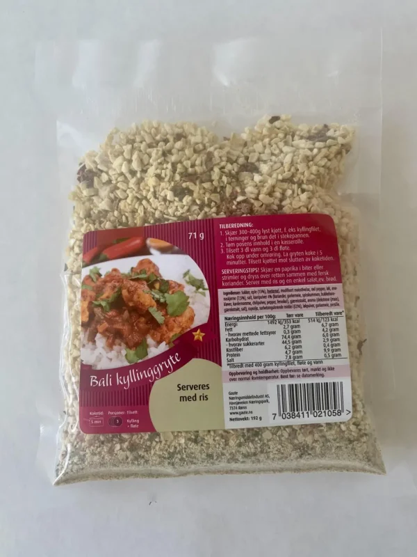 Bali Kyllinggryte 10 pk