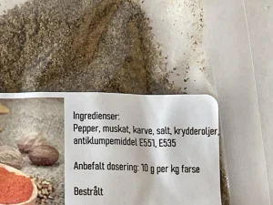 Bratwurstkrydder 100 gram