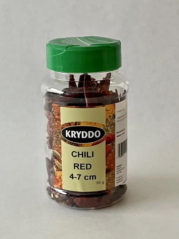 Chili red 4-7 cm 50 gram i boks