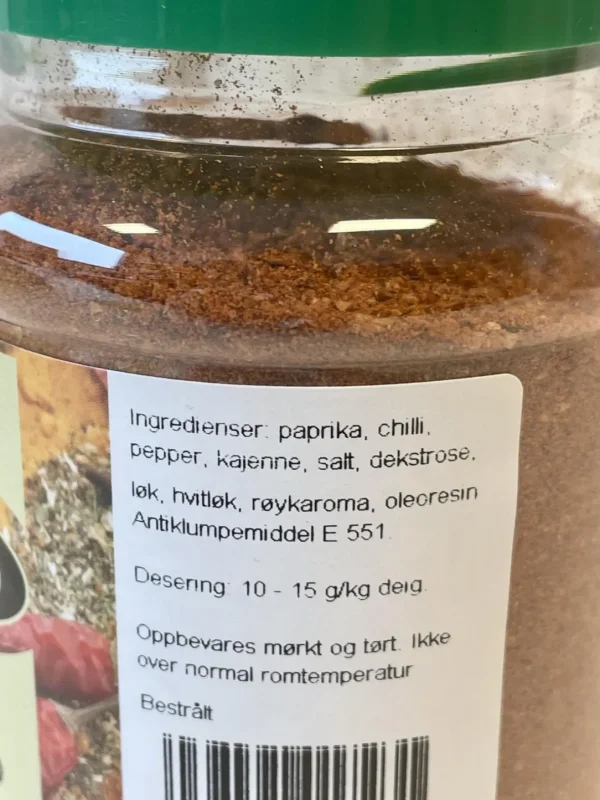 Chorizo krydder 250 gram i boks