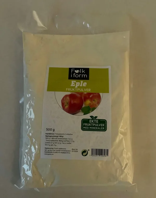 FIF Fruktpulver Eple 500 gram