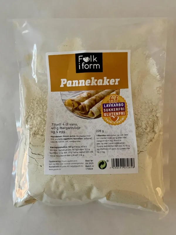 FIF Pannekake Lavkarbo Sukker- og Glutenfri 228g