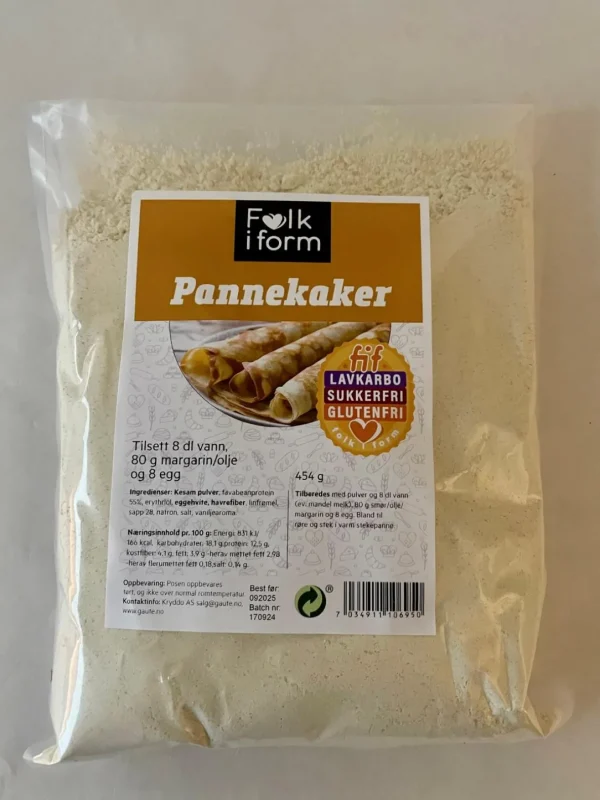 FIF Pannekake Lavkarbo Sukker- og Glutenfri 454 g