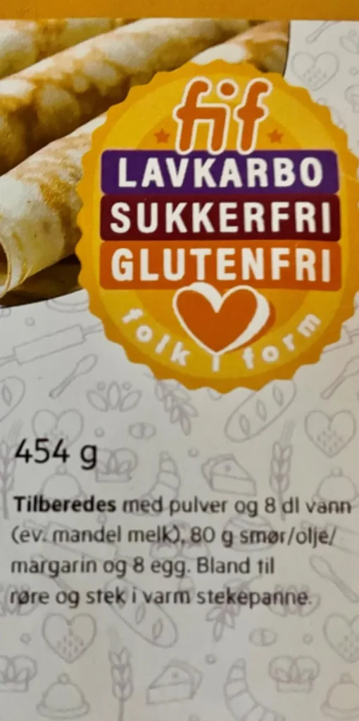 FIF Pannekake Lavkarbo Sukker- og Glutenfri 454 g