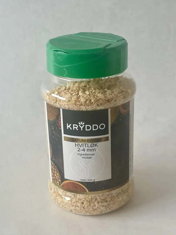 Hvitløk 2-4 mm 300 gram i boks