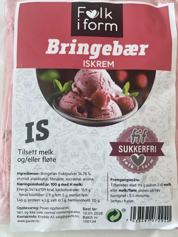 Is Bringebær Sukkerfri Ekte Fruktpulver