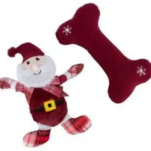 Juleleke Xmas Gift Set Plysj/stoff 30 cm
