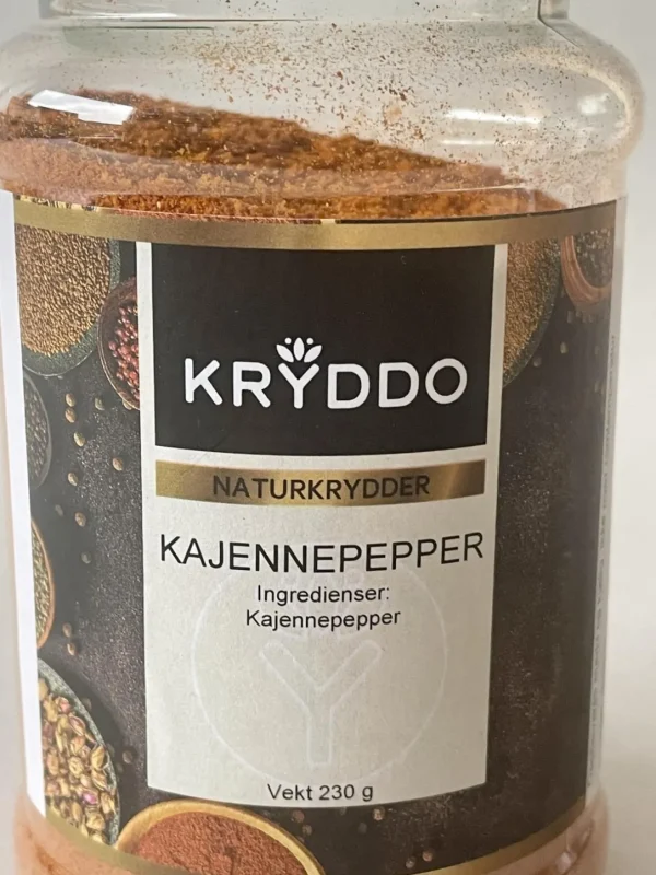 Kajennepepper 200 gram i boks