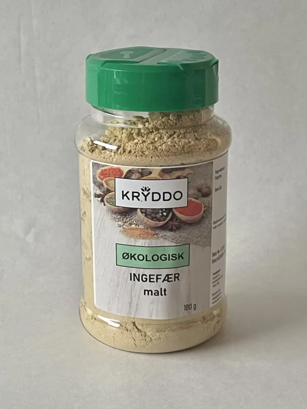 Økologisk Ingefær malt 180 gram