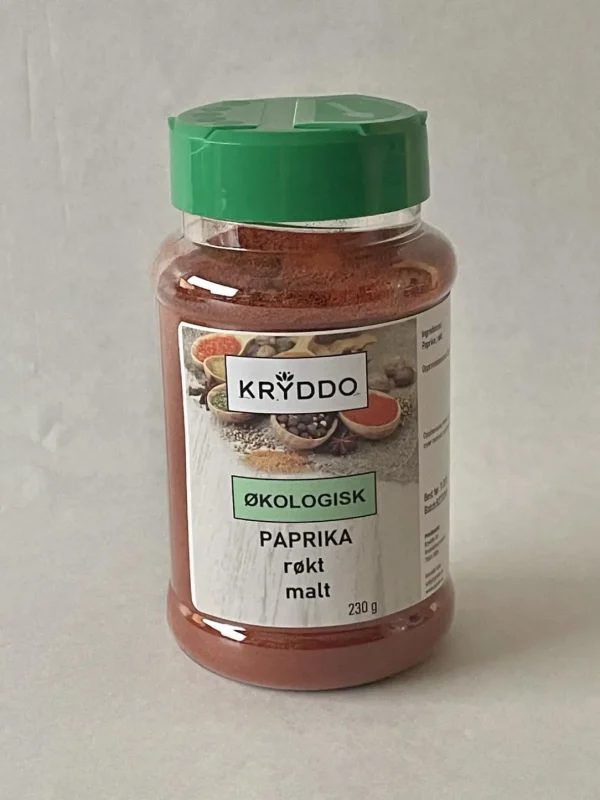 Økologisk Paprika røkt malt 230 gram