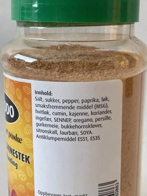 Kotelett/Svinestek krydderblanding 250 gram