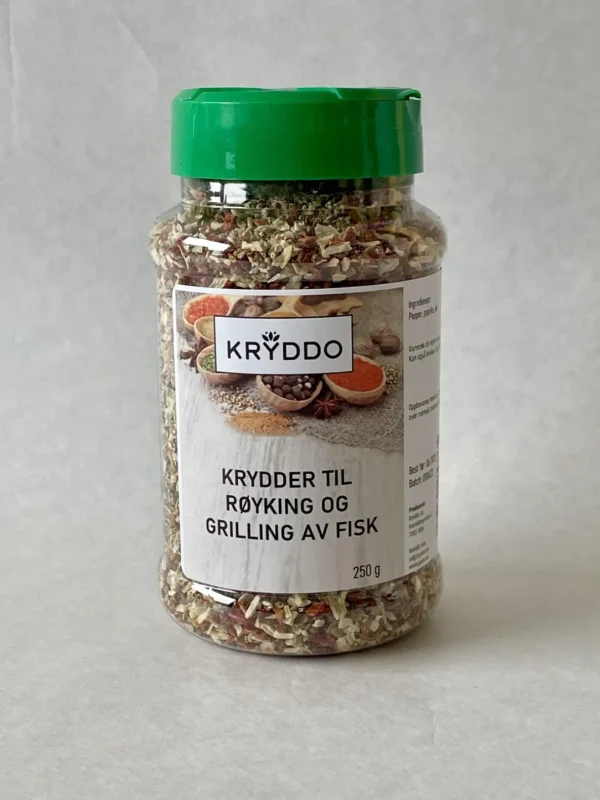 Krydder til røyking og grilling av fisk 250 gram i boks