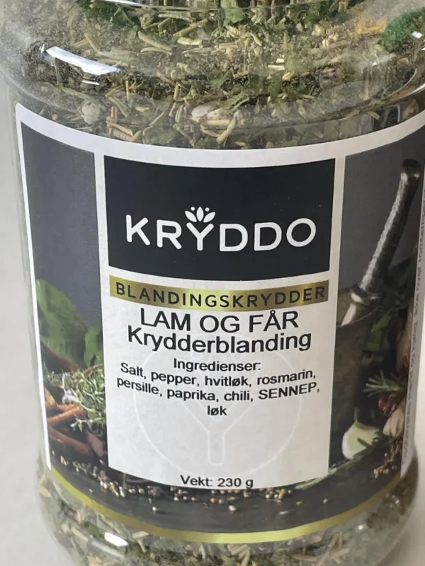 Krydderblanding Lam og Får 230 gram i boks