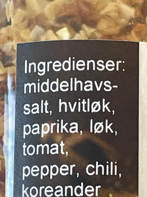 Kvern Hvitløk og Chili 40 gram