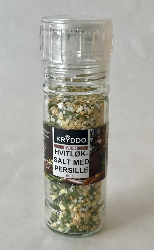 Kvern Hvitløksalt m/Persille 60 gram