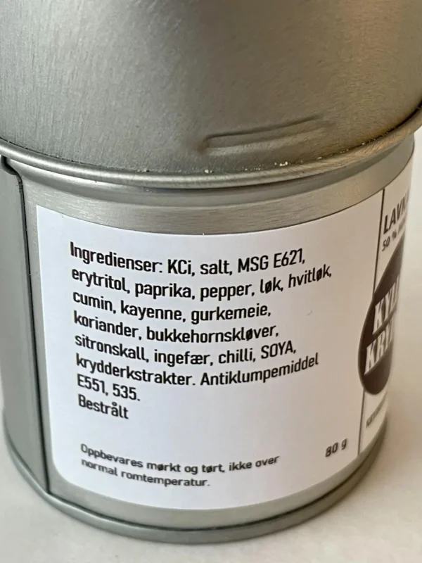 Lavkarbo Kyllingkrydder 80 gram