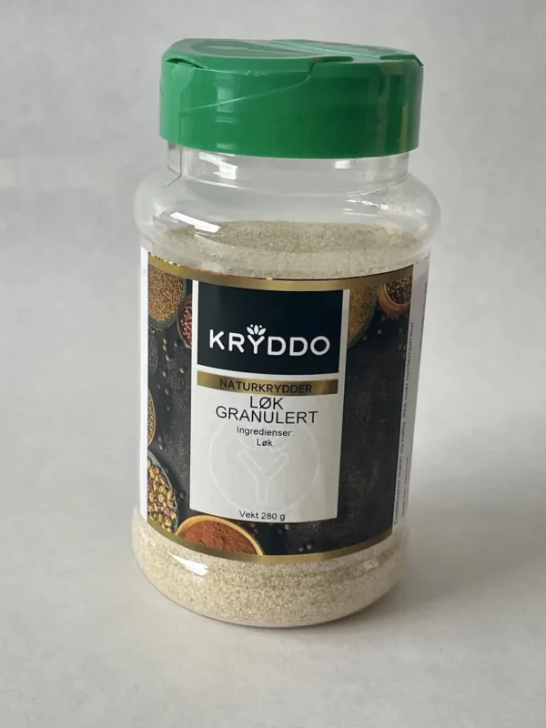 Løk granulert 250 gram i boks