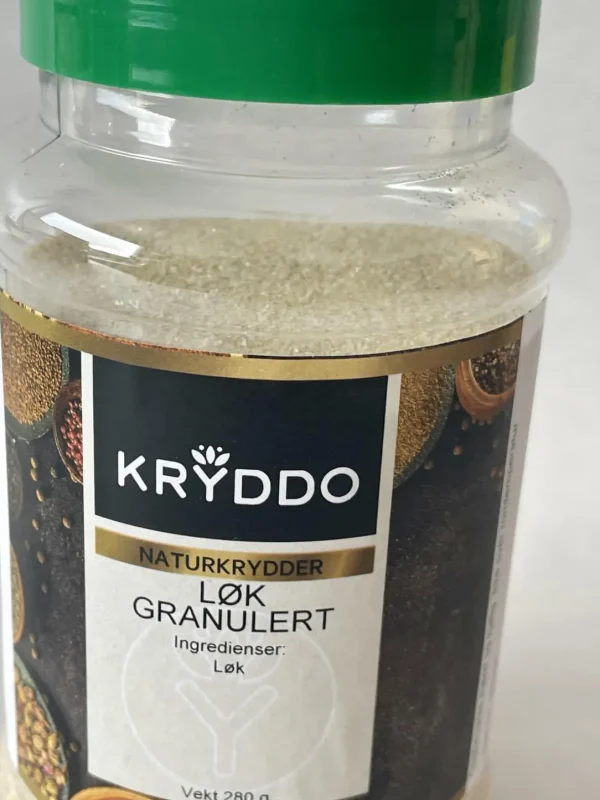 Løk granulert 250 gram i boks