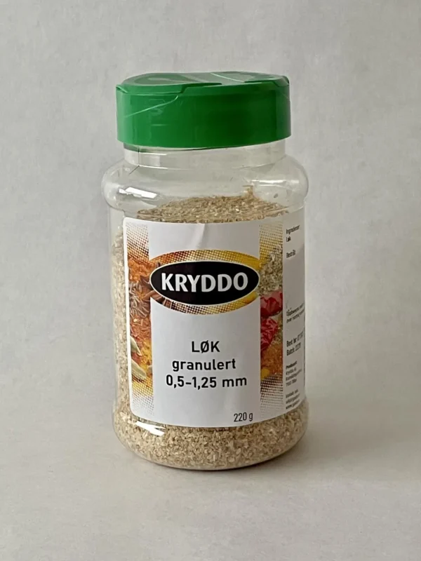 Løk minced (0,5-1,25) 220 gram i boks