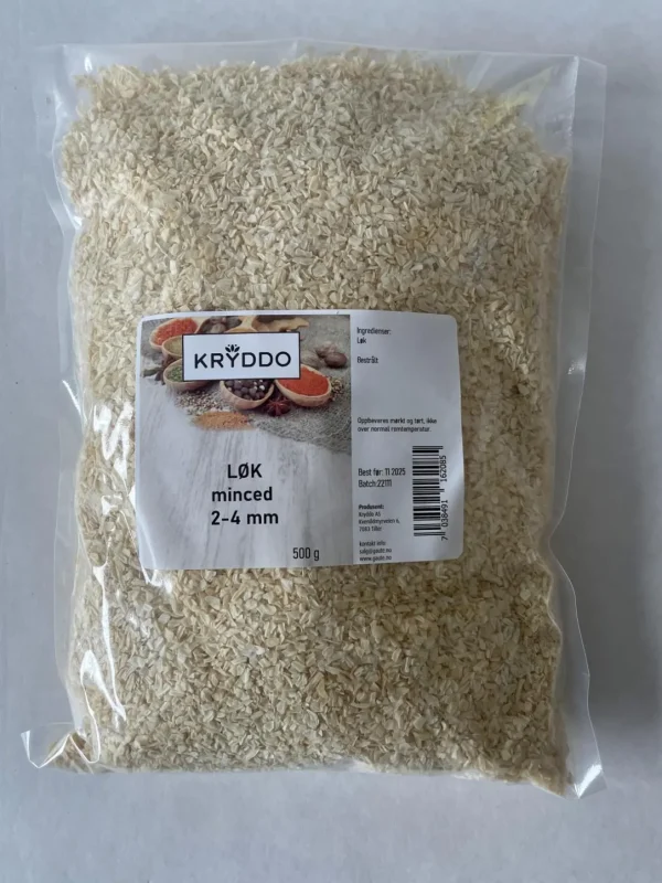 Løk minced 2-4 mm 500 gram