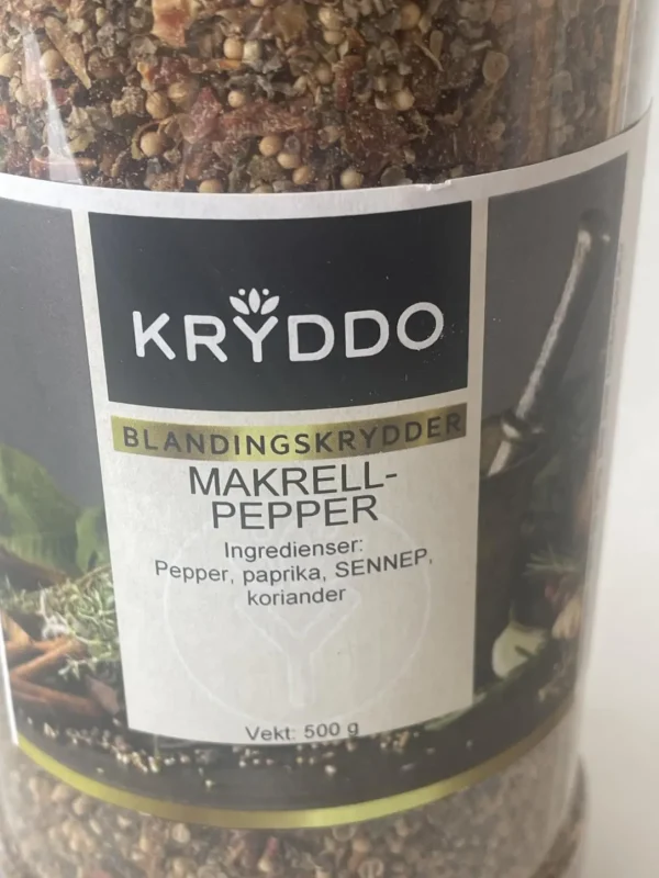 Makrellpepper med paprika 500 gram i Boks