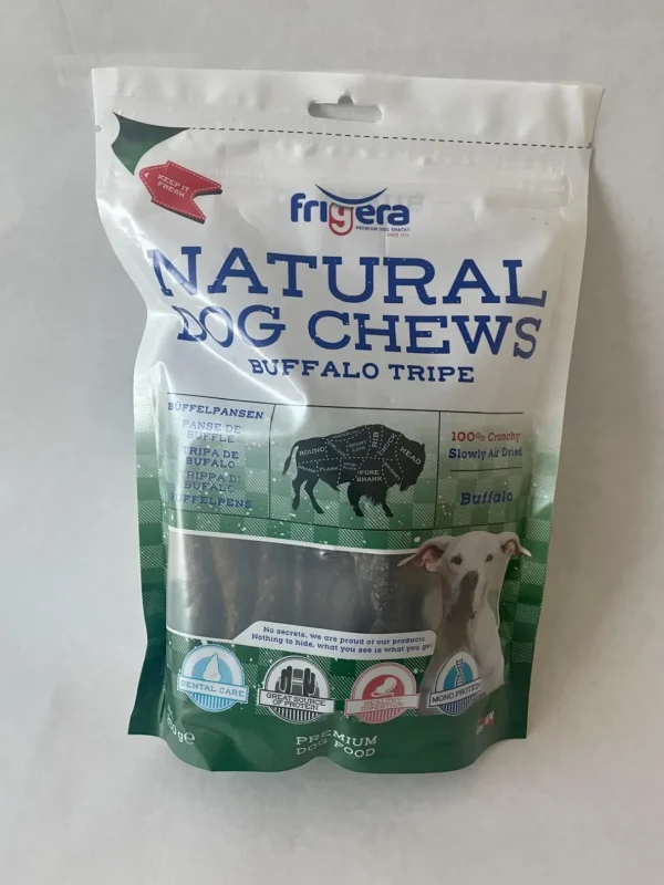 Natural Dog Chews Bøffelinnmat 250 g