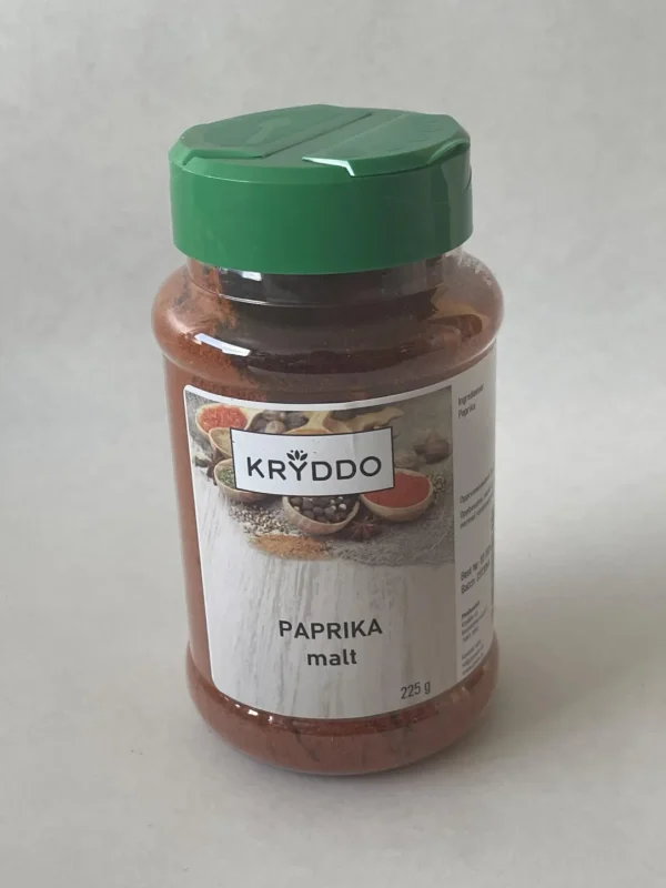 Paprika edelsøt malt 225 gram i boks