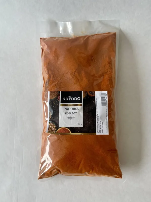 Paprika edelsøt malt 500 gram