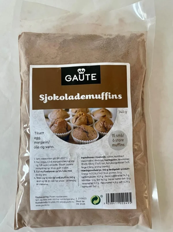 Sjokolademuffins 5 poser