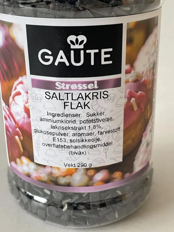 Strøssel Salt Lakris Flak 290 gram