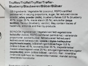 Trøfler La Praline Blåbær