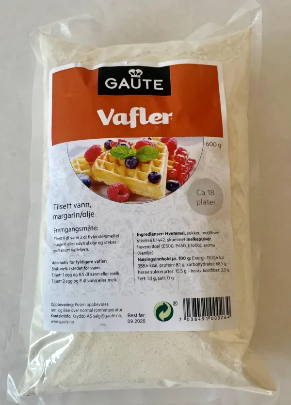 Vaffelmix, 5 poser (Eske Vafler)