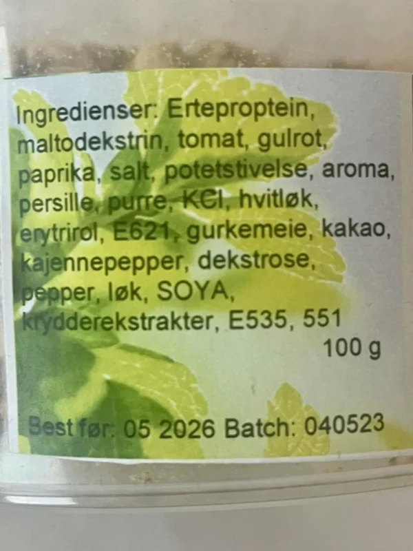 Vegetar Tacomix 10 bokser á 100 gram